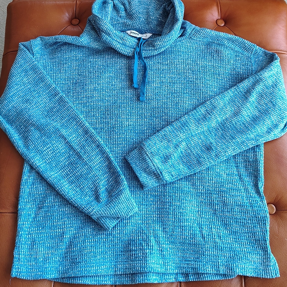 Sonoma Blue Textured Knit Top